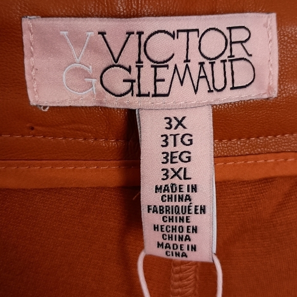 Women's Brown Leather Pants - Picture 5 of 7